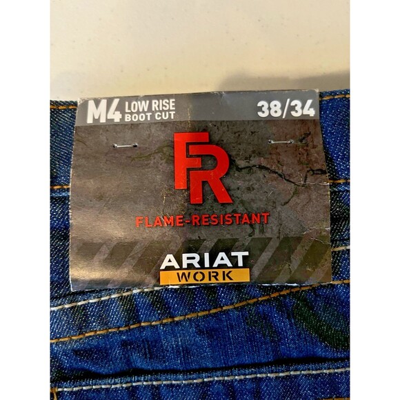 ARIAT M4 Jeans Flame Resistant NEW with Tags Mens Sz 38/34 Low Rise Boot Cut - Picture 6 of 9